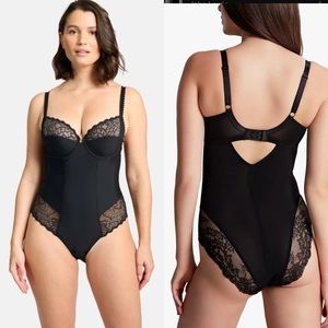 Marks & Spencer Black Lace Shapewear Bodysuit